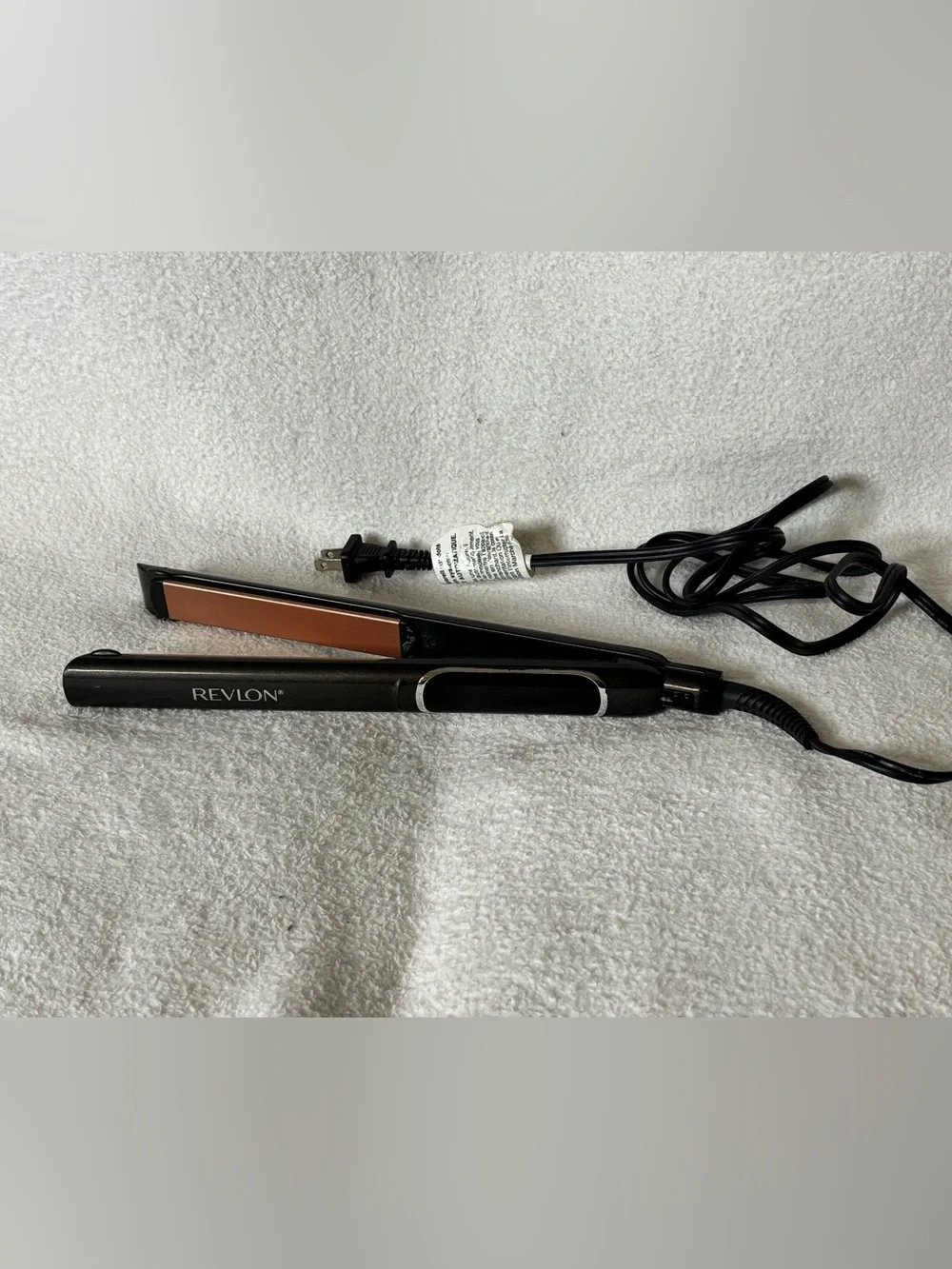 Revlon Black Flat Iron with Copper Plates